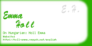 emma holl business card